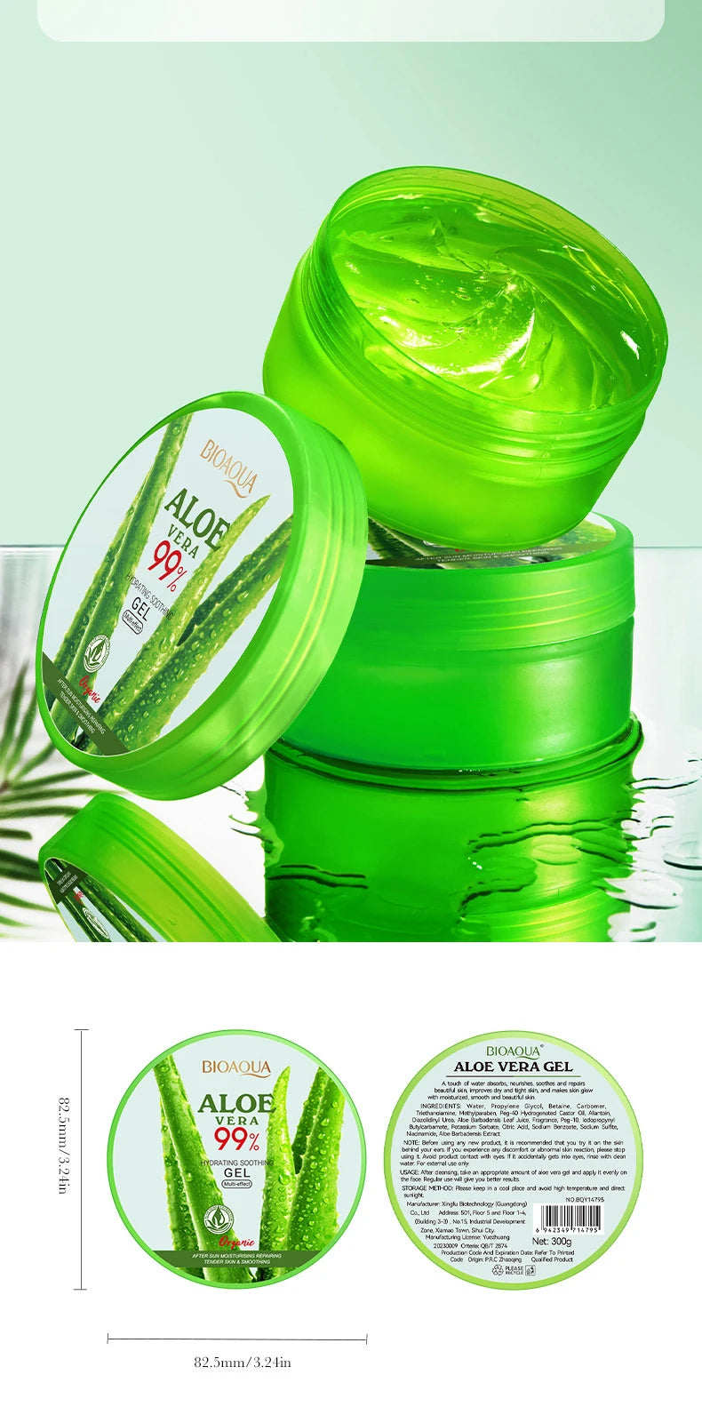 ORFAOM Aloe Vera 99% Soothing & Hydrating Gel – 300g