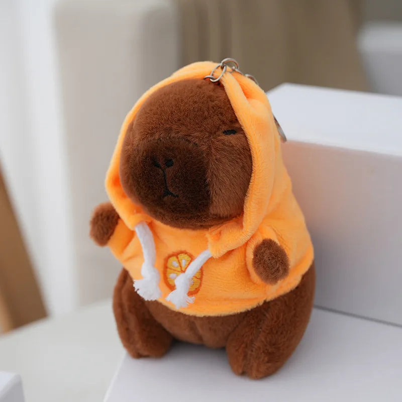 Cute Capybara Plush Keychain