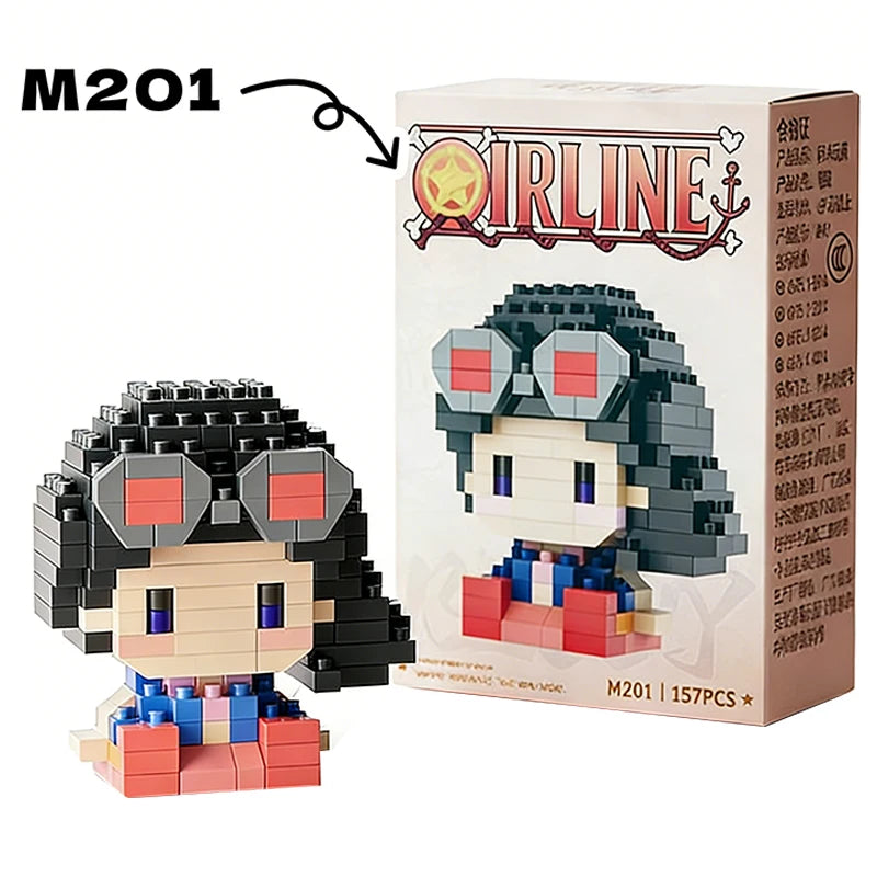 One Piece Mini Brick Figure – Gear 5 Luffy, Zoro, Chopper & Anime Character Building Block Set