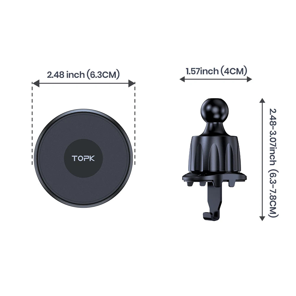 MagSafe Magnetic Car Phone Mount – 360° Air Vent Holder