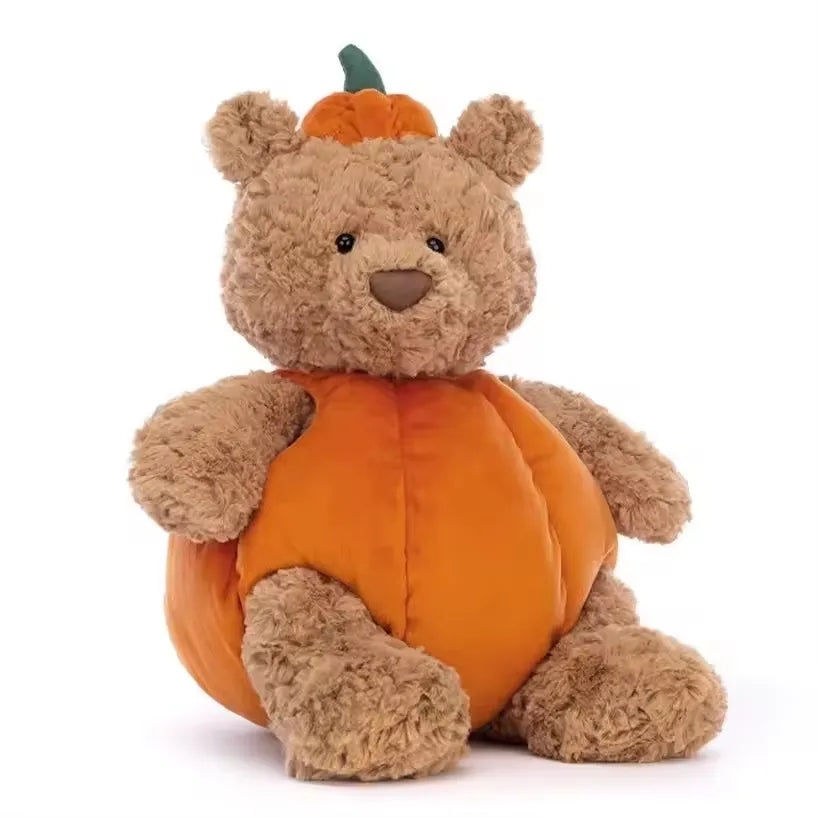 Cute Teddy Bear Plush Toy in Bunny Robe – Soft Stuffed Animal Gift