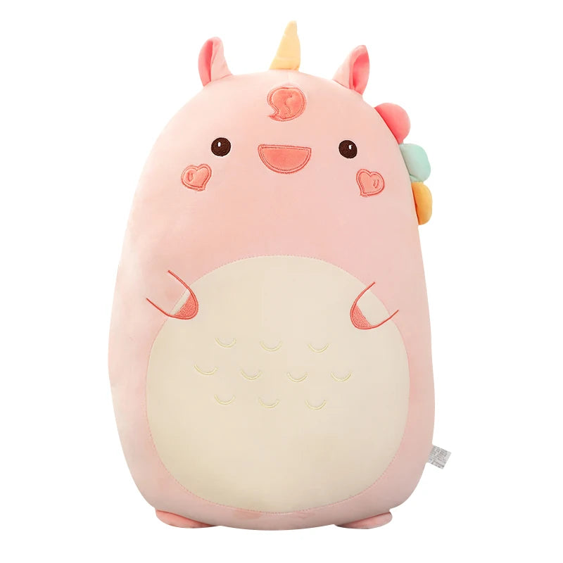 Kawaii Animal Plush Pillow – Giant Soft Dinosaur, Bunny & Hamster Stuffed Toy