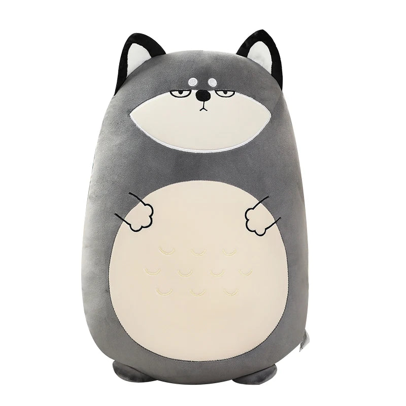 Kawaii Animal Plush Pillow – Giant Soft Dinosaur, Bunny & Hamster Stuffed Toy