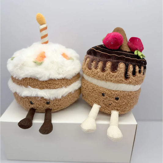Cute Cake Plush Toy – Soft Dessert Stuffed Animal