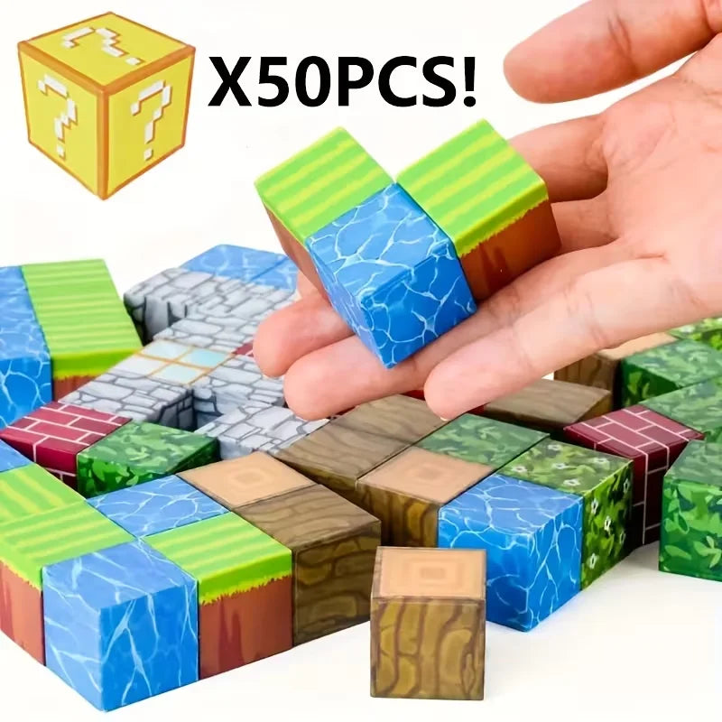 Magnetic Building Blocks Set – Creative STEM Construction Cubes