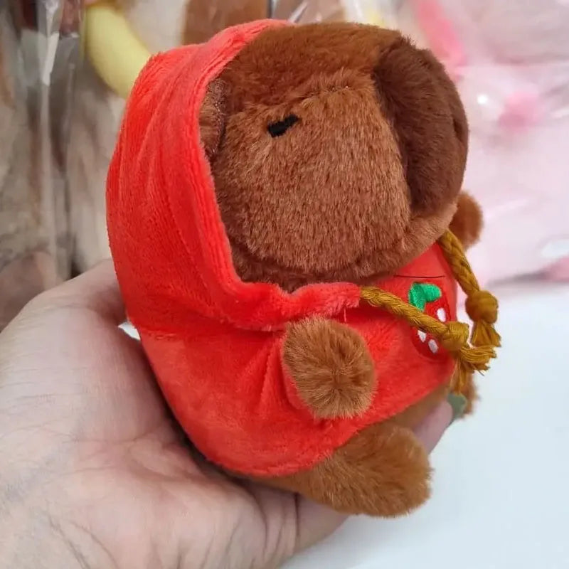 Cute Capybara Plush Keychain