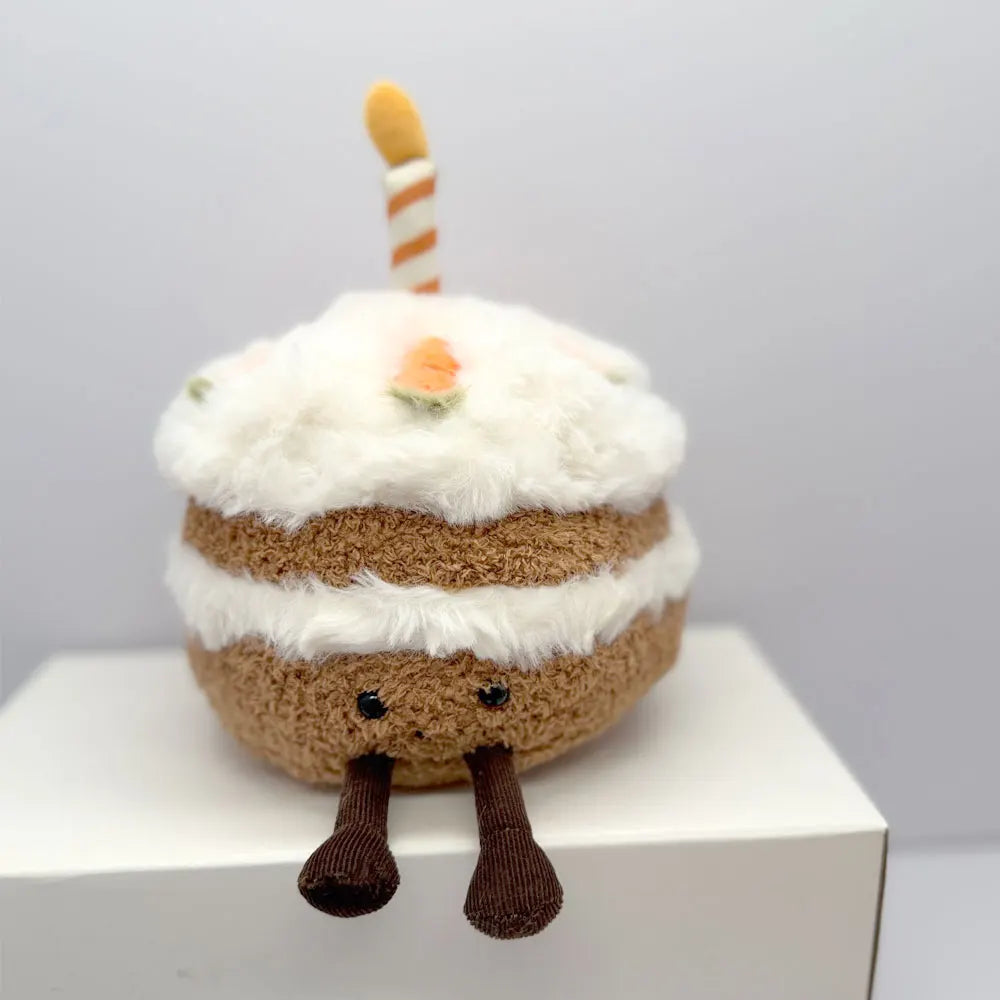 Cute Cake Plush Toy – Soft Dessert Stuffed Animal