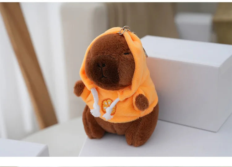 Cute Capybara Plush Keychain
