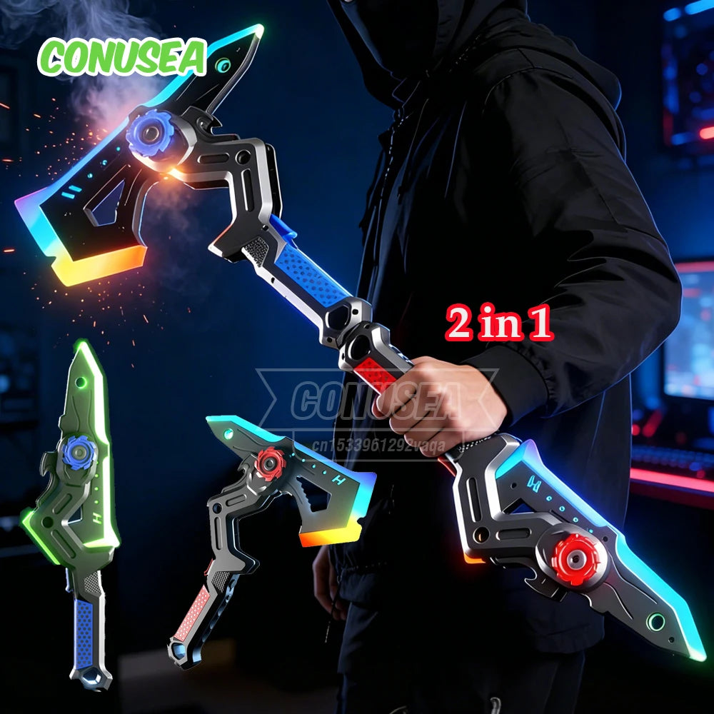 RGB LED Toy Axe – Light-Up Fantasy Battle Axe for Kids & Cosplay