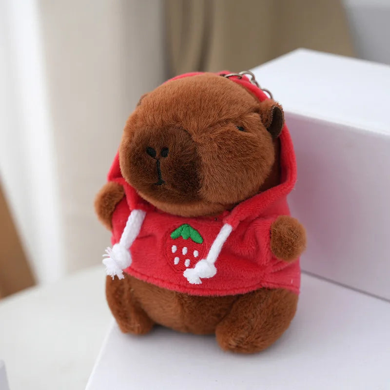Cute Capybara Plush Keychain