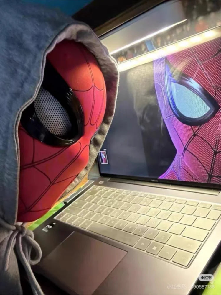 Marvel Spider-Man Electronic LED Mask with Moving Eyes – Wearable Cosplay Helmet