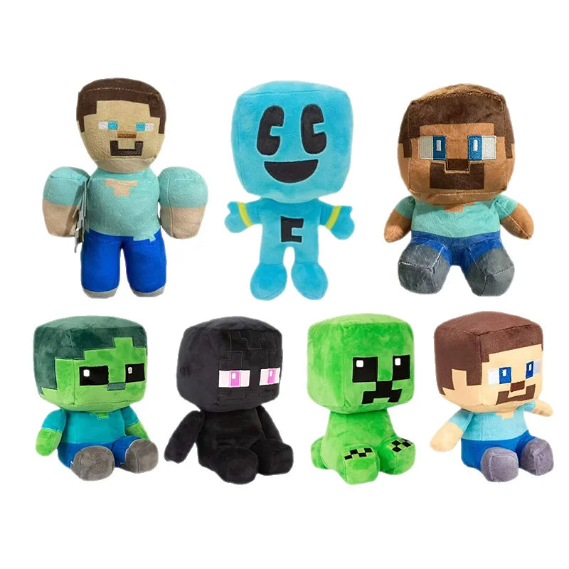 Minecraft Plush Character Collection – Soft Gaming Plush Toys 25 cm 🎮