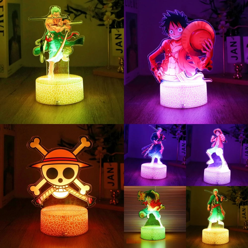 One Piece 3D LED Anime Night Light