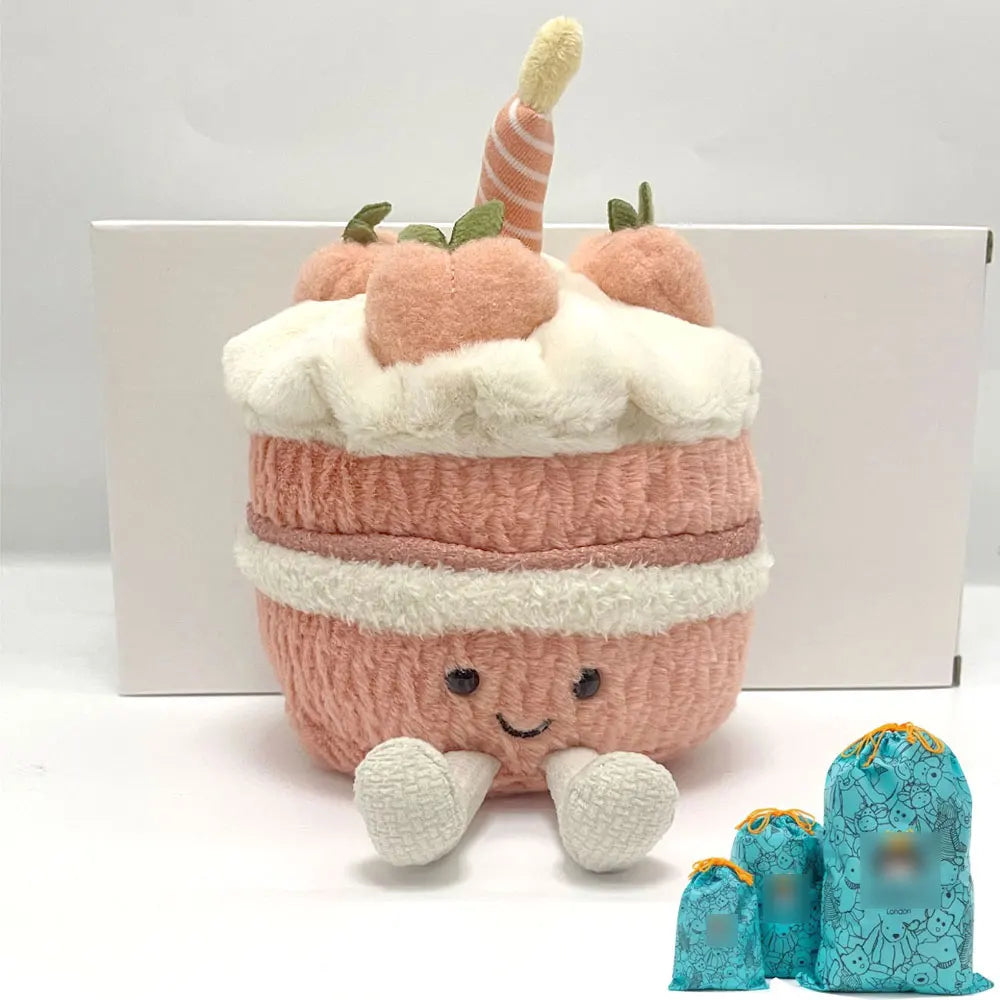 Cute Cake Plush Toy – Soft Dessert Stuffed Animal