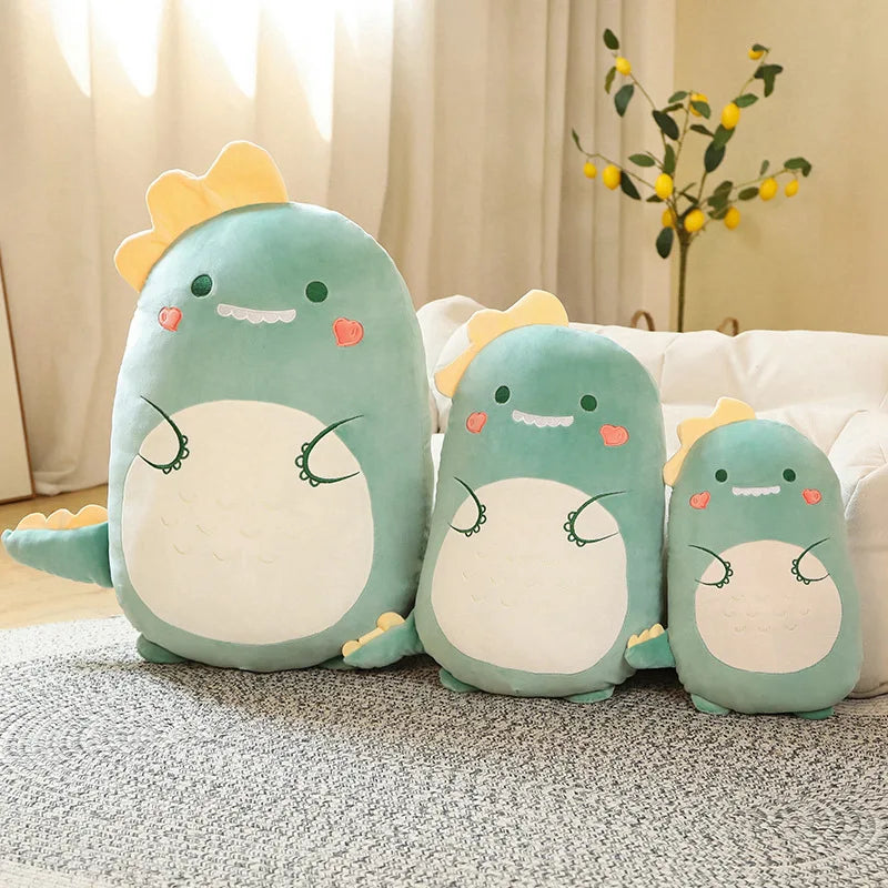 Kawaii Animal Plush Pillow – Giant Soft Dinosaur, Bunny & Hamster Stuffed Toy