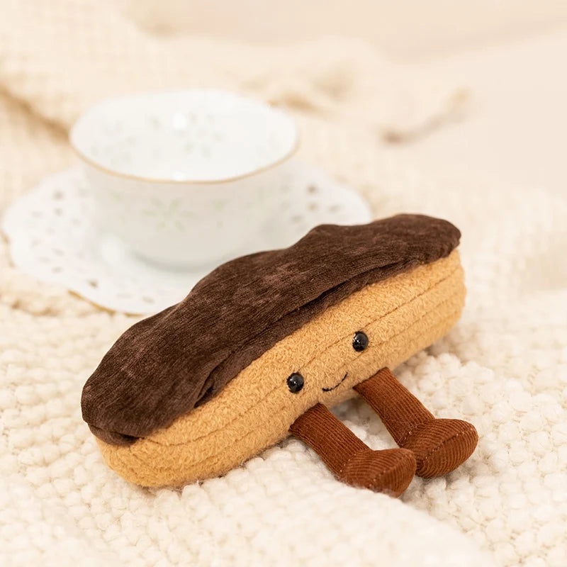 Cute Kawaii Dessert Plush Toy – Soft Cake & Toast Stuffed Pillow