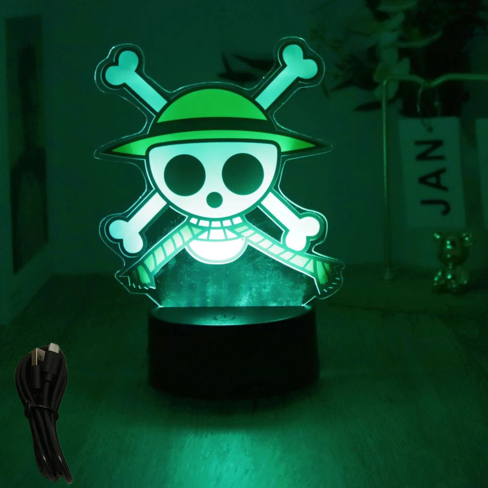One Piece 3D LED Anime Night Light