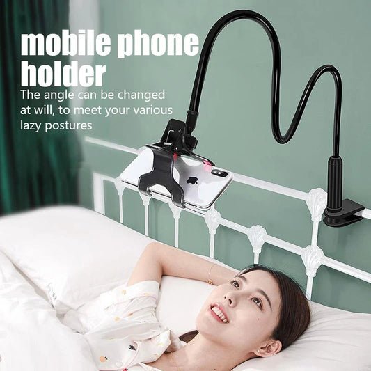 Flexible Gooseneck Phone Holder – Adjustable Desk & Bed Mount
