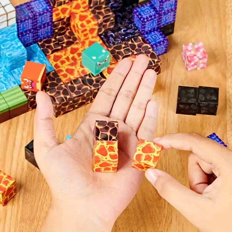 Magnetic Building Blocks Set – Creative STEM Construction Cubes