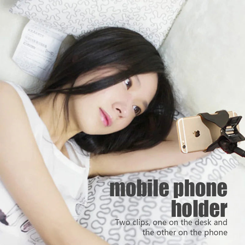 Flexible Gooseneck Phone Holder – Adjustable Desk & Bed Mount