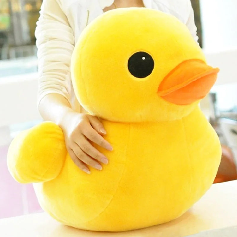 Giant Yellow Duck Plush Pillow – Soft Cuddly Duck Toy