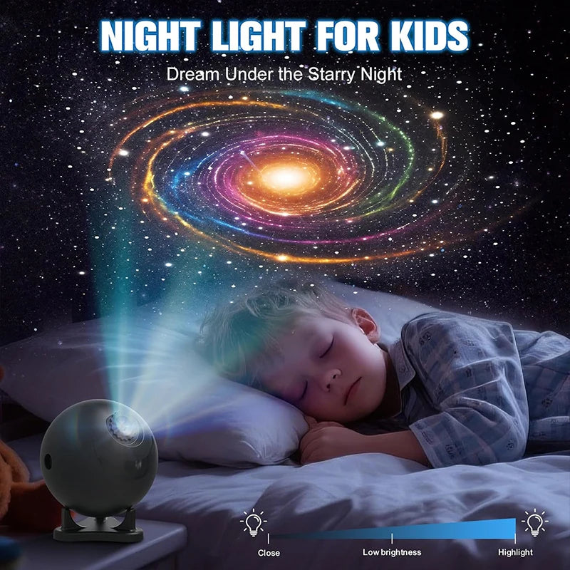 Galaxy Planetarium Projector – 12 Disc Night Light with Remote