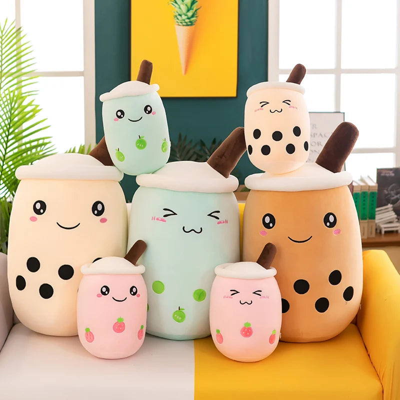 Giant Bubble Tea Plush Toy – Cute Boba Pillow