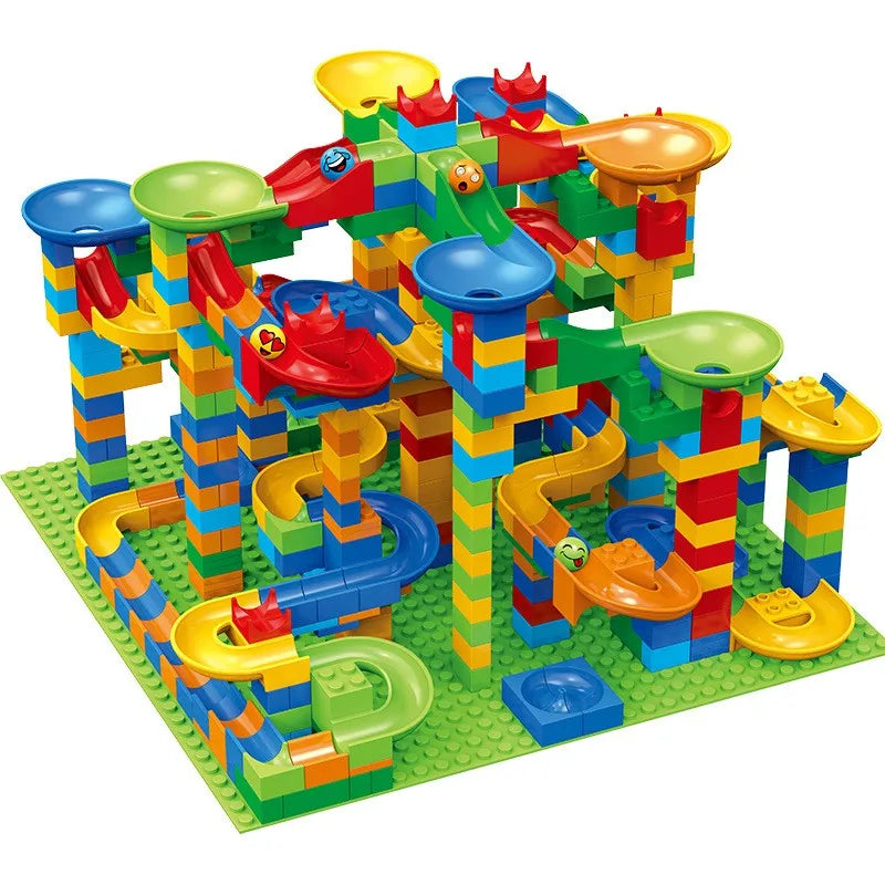 Marble Run Building Blocks Set – STEM Construction Toy for Kids