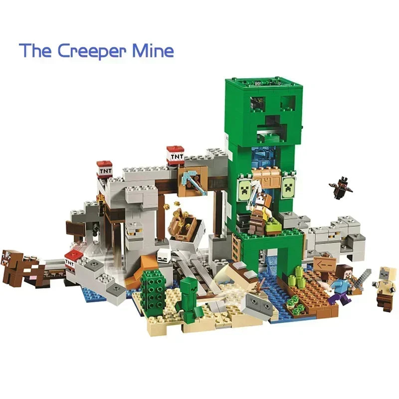 Minecraft Underground Village Building Blocks Set – Creative Adventure Construction Toy
