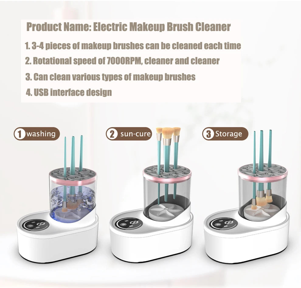 ORFAOM Automatic Makeup Brush Cleaner & Dryer