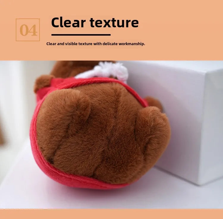 Cute Capybara Plush Keychain