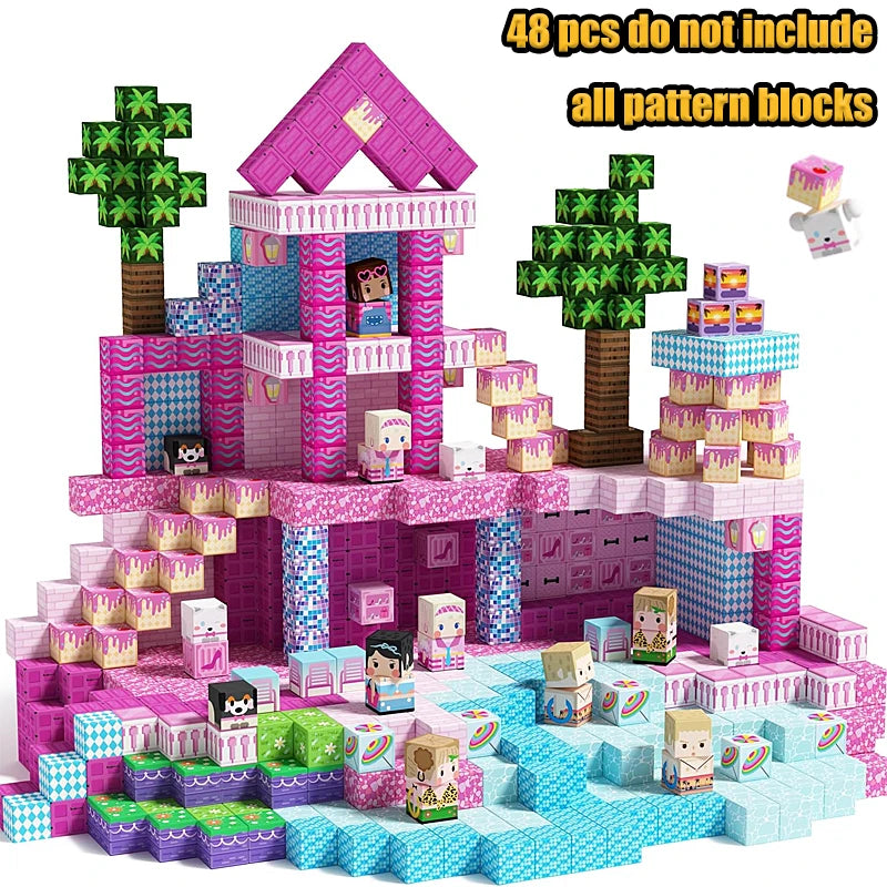 Minecraft Creative World Magnetic Building Blocks Set