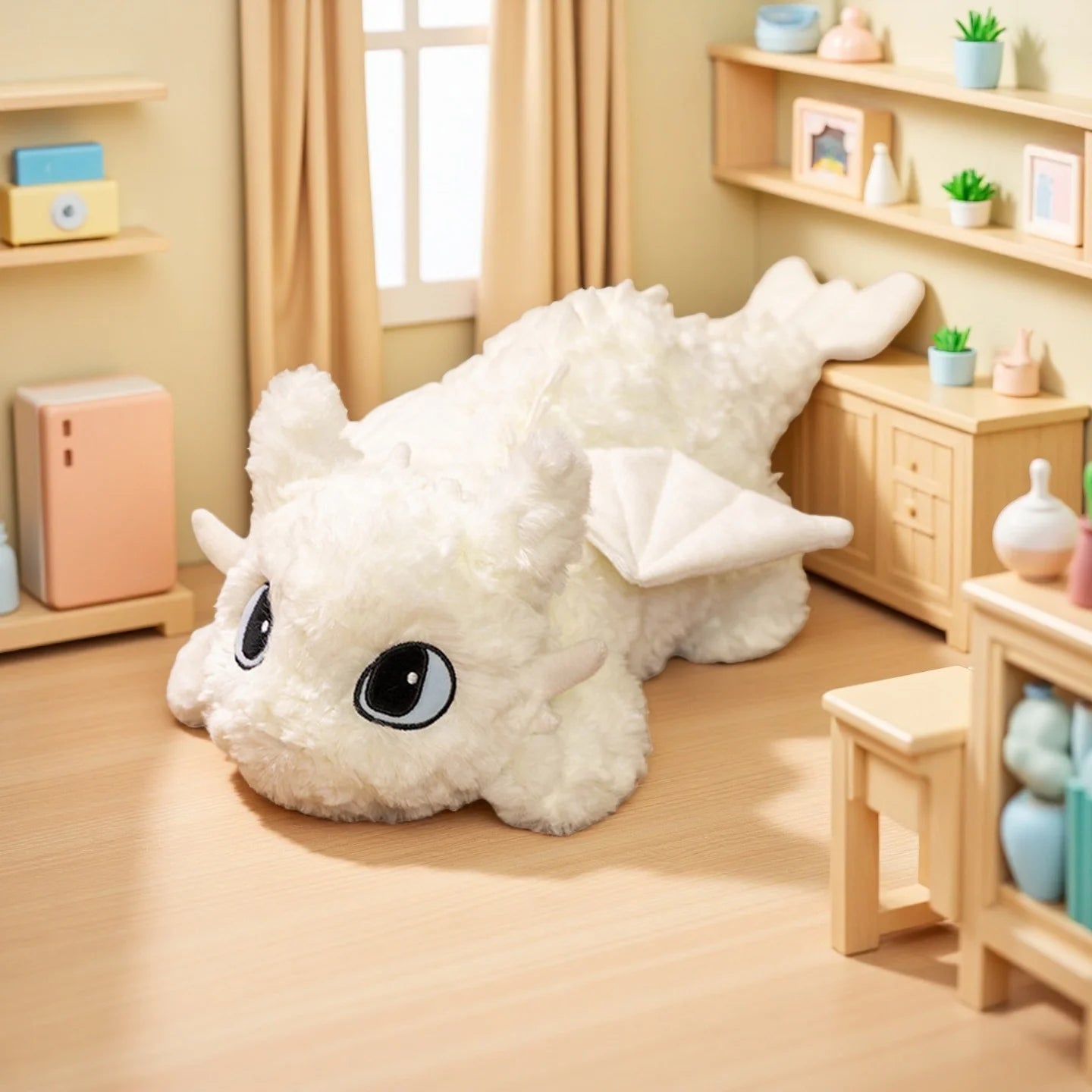 Dragon Plush Toy – Cute Toothless Inspired Soft Dragon Pillow
