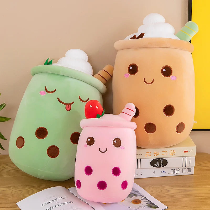 Giant Bubble Tea Plush Toy – Cute Boba Pillow