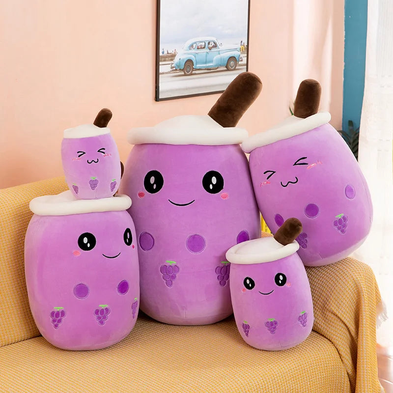 Giant Bubble Tea Plush Toy – Cute Boba Pillow