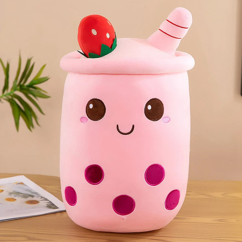 Giant Bubble Tea Plush Toy – Cute Boba Pillow