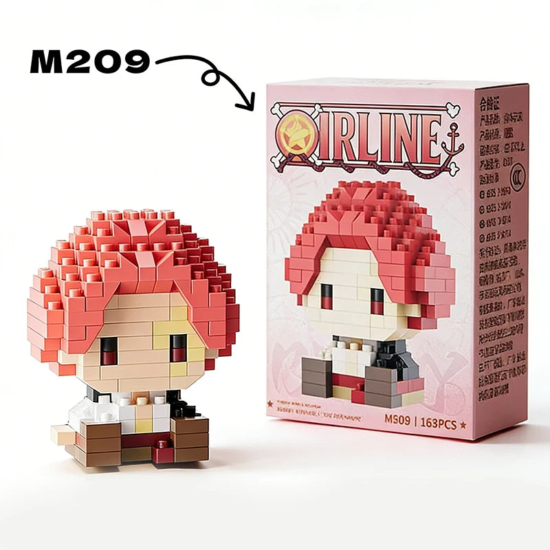 One Piece Mini Brick Figure – Gear 5 Luffy, Zoro, Chopper & Anime Character Building Block Set