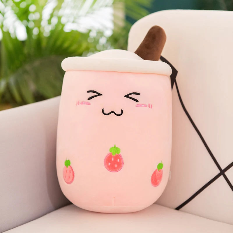 Giant Bubble Tea Plush Toy – Cute Boba Pillow