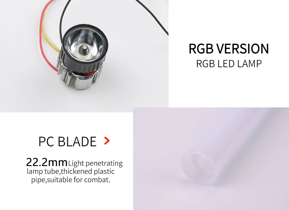 RGB Lightsaber Toy – Rechargeable Metal Hilt Light Sword