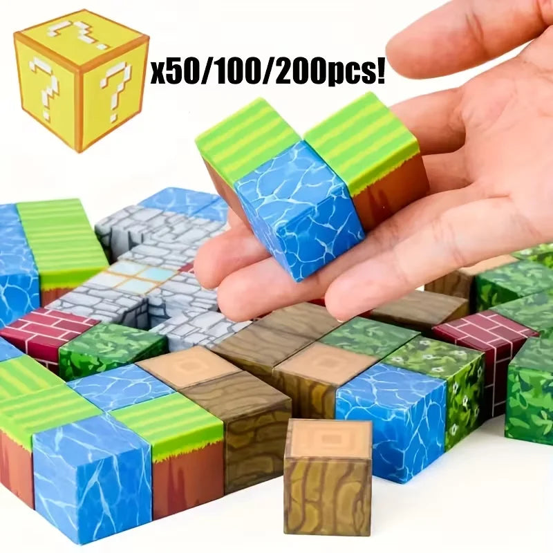 Magnetic Building Blocks Set – Creative STEM Construction Cubes