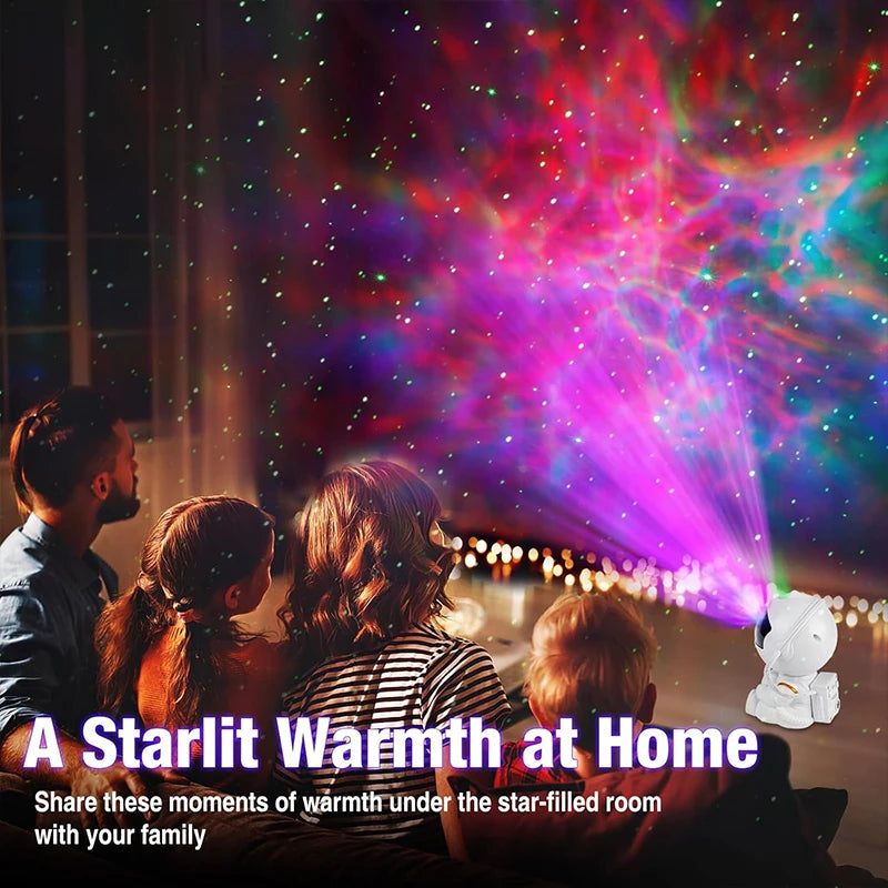 Galaxy Astronaut Star Projector – LED Night Light with Remote Control