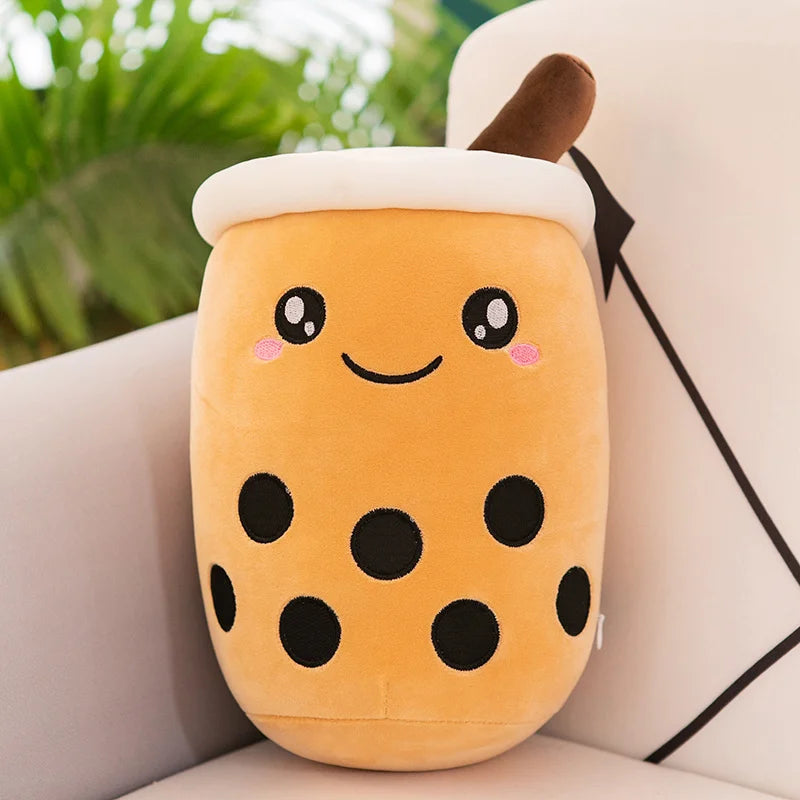 Giant Bubble Tea Plush Toy – Cute Boba Pillow
