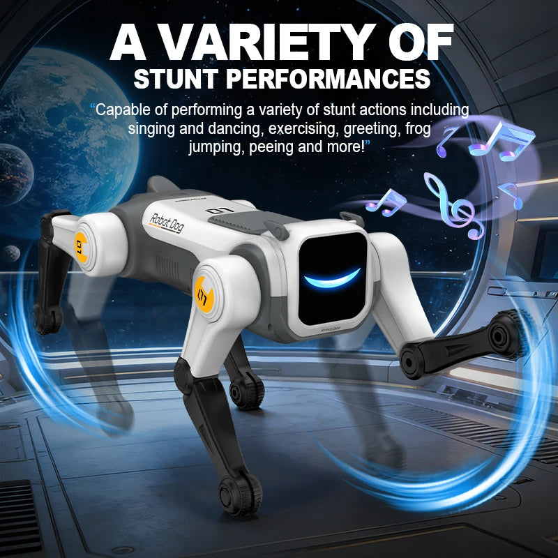 Smart Robot Dog – Interactive RC Walking Robot with Music & Lights