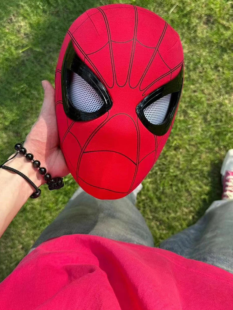 Marvel Spider-Man Electronic LED Mask with Moving Eyes – Wearable Cosplay Helmet