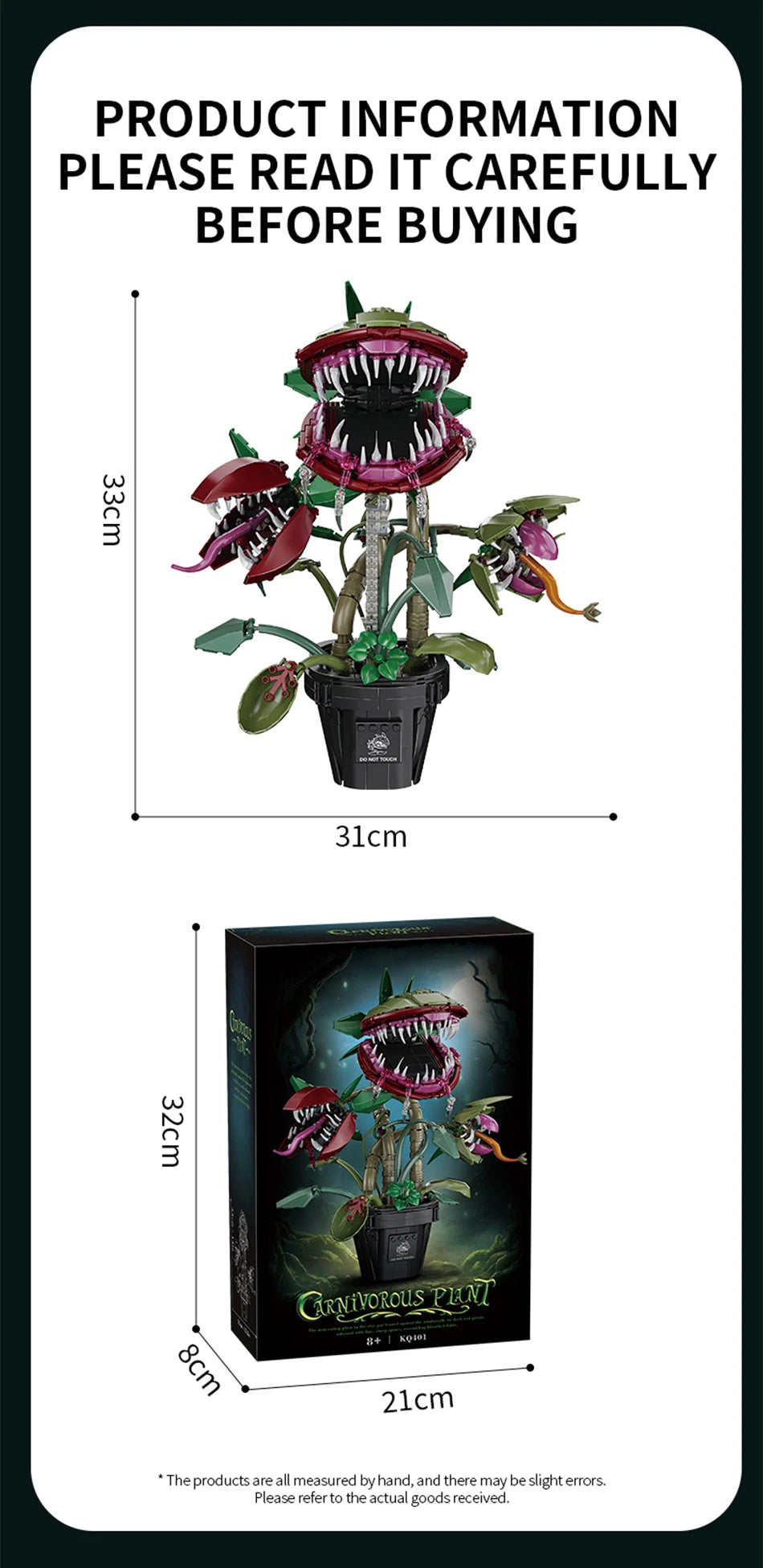 Carnivorous Plant Building Block Set – Horror Monster Display Model