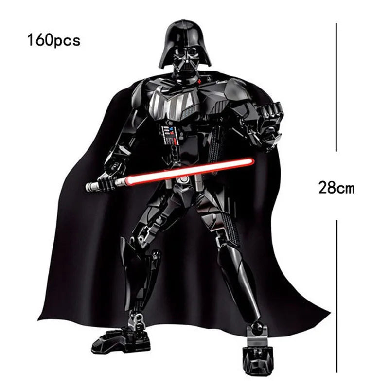 Galaxy Dark Warrior Building Block Figure – Collectible Brick Model
