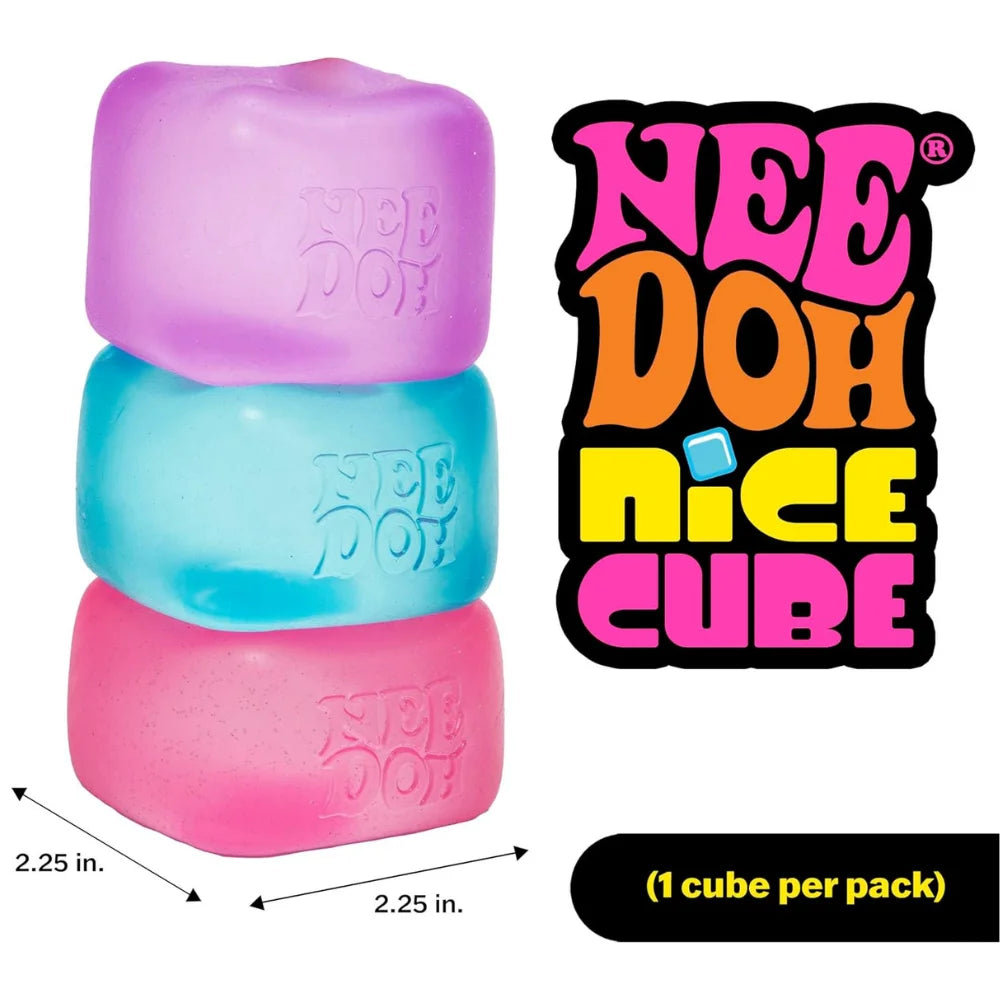 NeeDoh Jellyfish & Cube Squishy Set – Colorful Stress Relief Fidget Toy