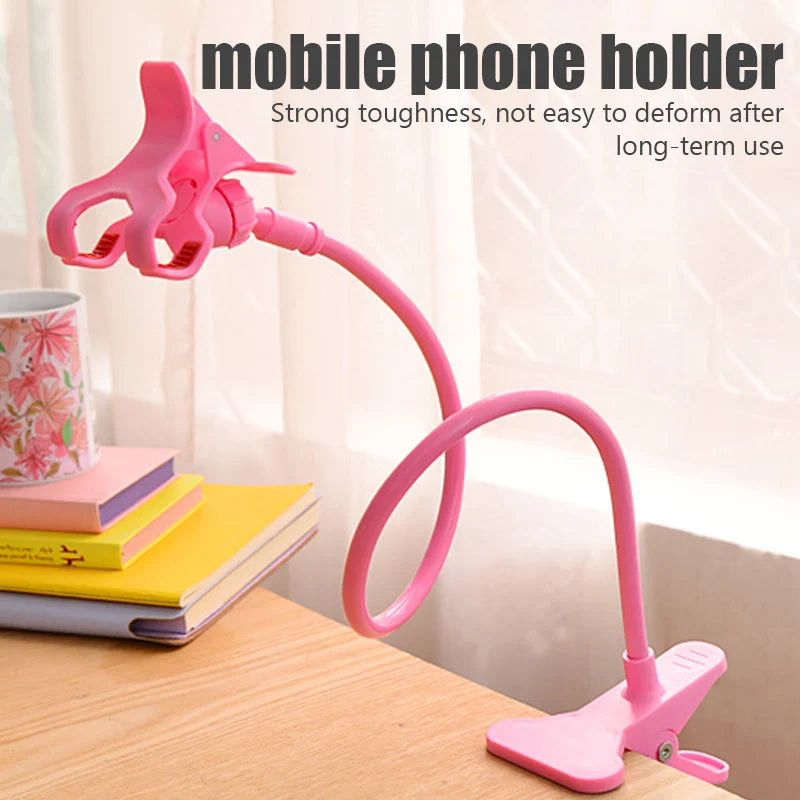 Flexible Gooseneck Phone Holder – Adjustable Desk & Bed Mount