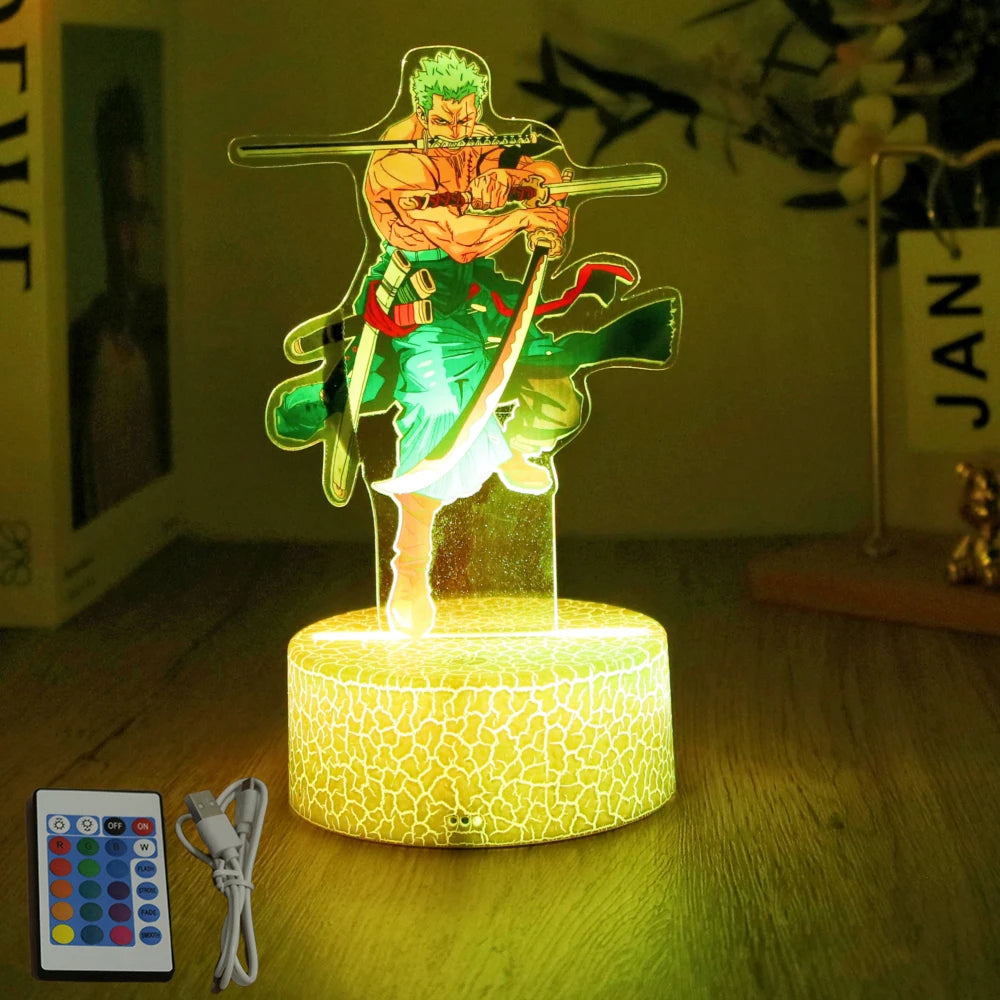 One Piece 3D LED Anime Night Light