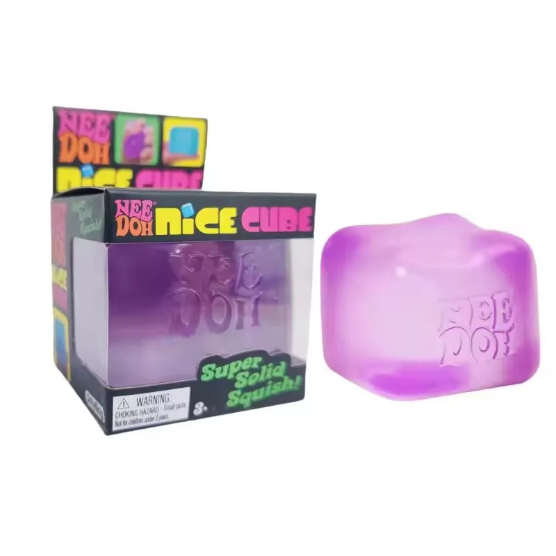 NeeDoh Jellyfish & Cube Squishy Set – Colorful Stress Relief Fidget Toy